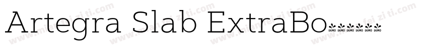 Artegra Slab ExtraBo字体转换